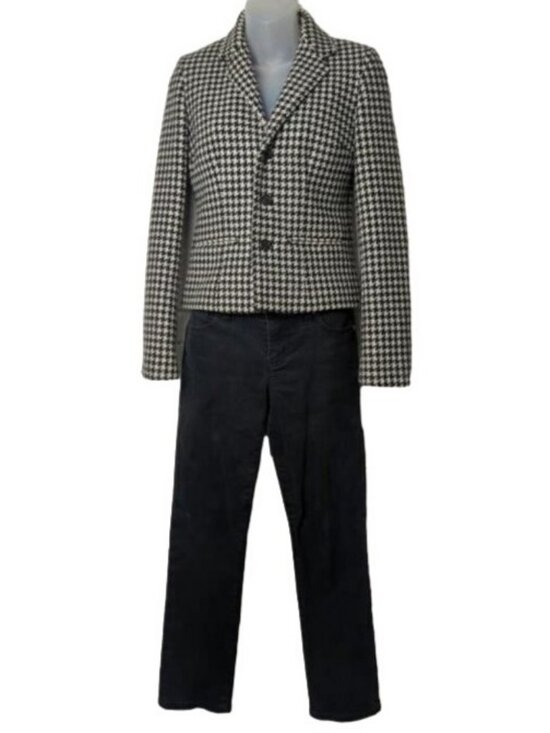 Ralph Lauren Jackets & Blazers - Ralph Lauren Houndstooth Wool Jacket XS & Black Jeans Modern Straight Ankle 2P